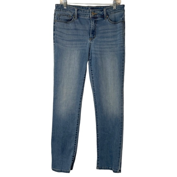 St John Bay Straight leg medium wash denim jeans women’s 8 - Picture 1 of 9